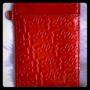 Vibrant follie wallet with ID holder.